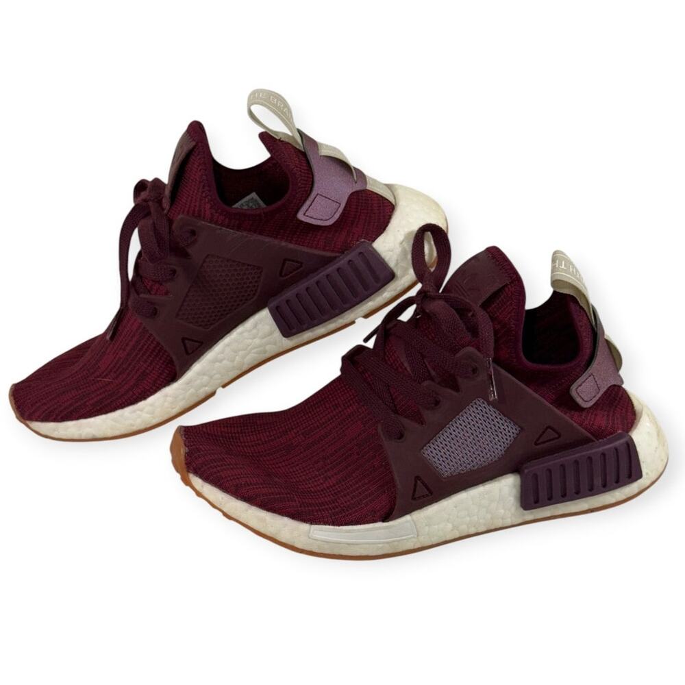 Adidas NMD XR1 Primeknit Lifestyle Sneaker, BB2368, Maroon, Women's 6.5